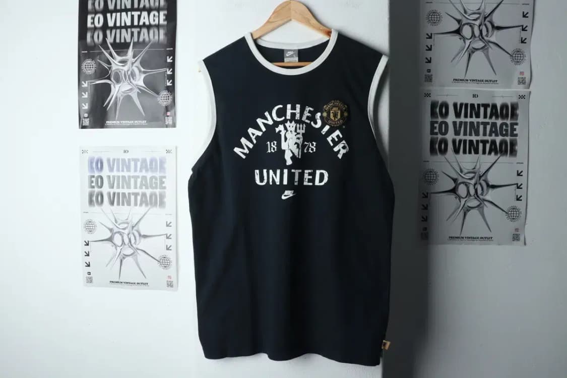 (L) 나이키 반팔 티셔츠 민소매 맨유 한정판-150FB 상품이미지2