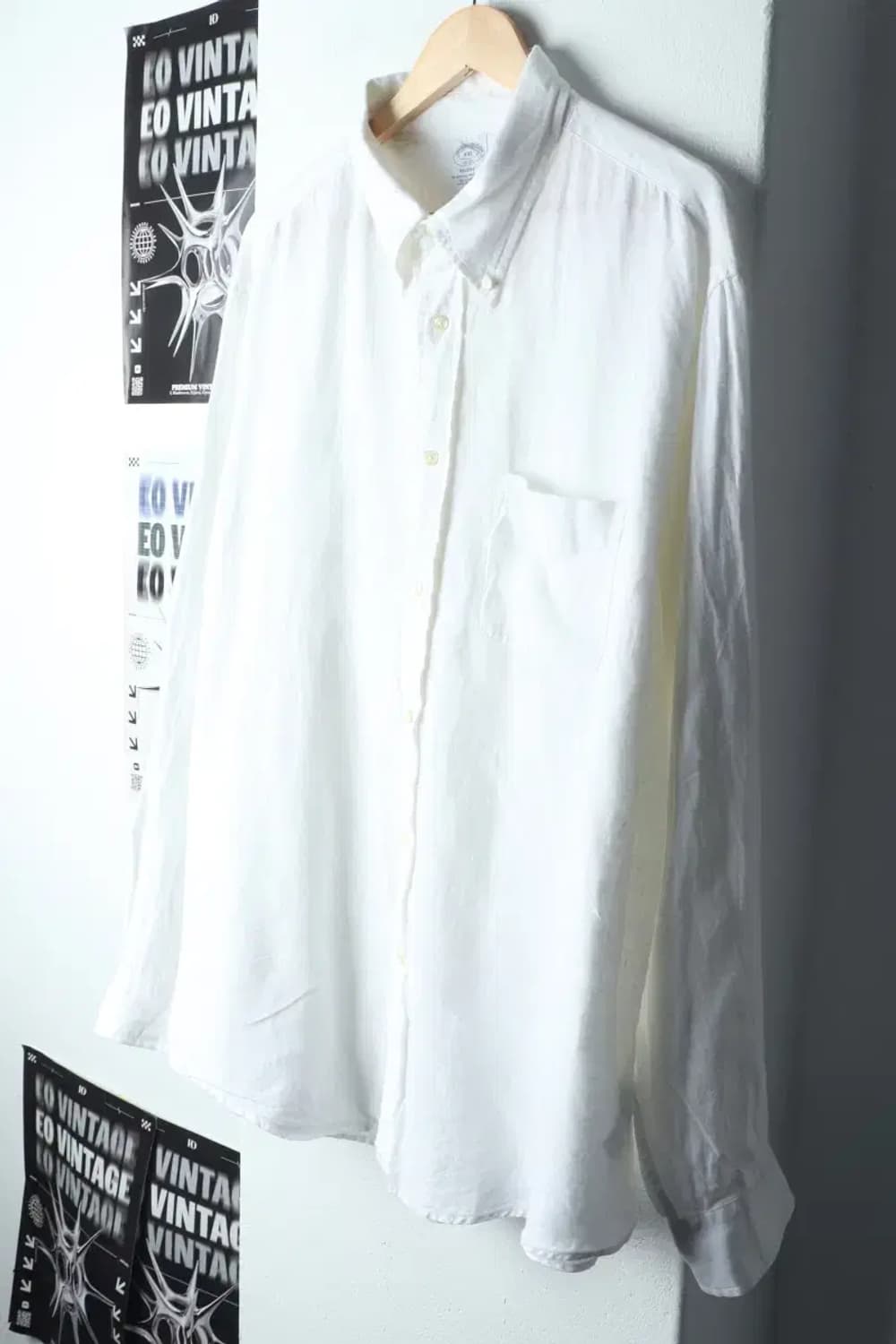 (2XL) 브룩스브라더스 셔츠 남방 빅사이즈 린넨 마-15128 상품이미지1