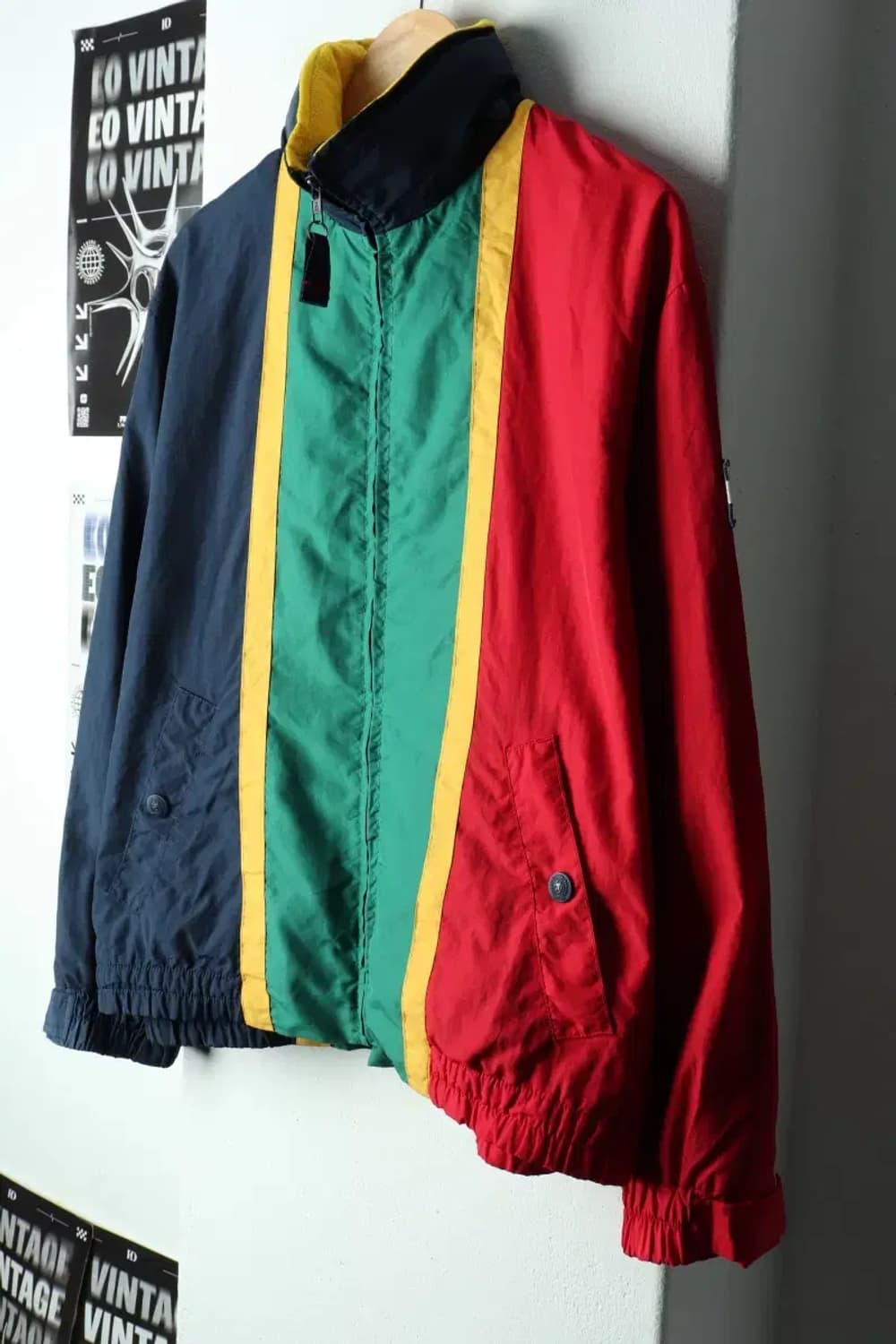 (L-XL) 타미힐피거 집업 바람막이 점퍼자켓 컬러믹스-151A1 상품이미지1