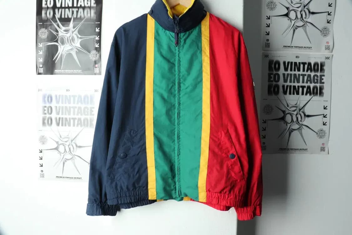 (L-XL) 타미힐피거 집업 바람막이 점퍼자켓 컬러믹스-151A1 상품이미지2