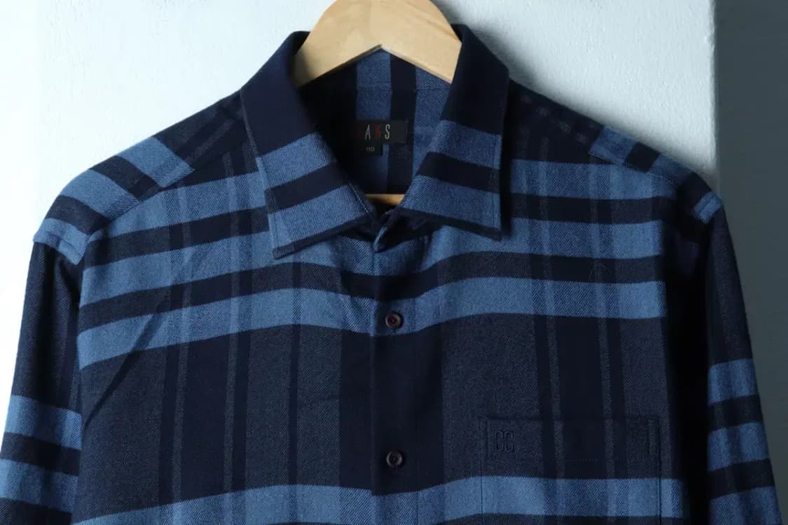 (2XL) 닥스 셔츠 남방 빅사이즈 체크 기모-15361 상품이미지3