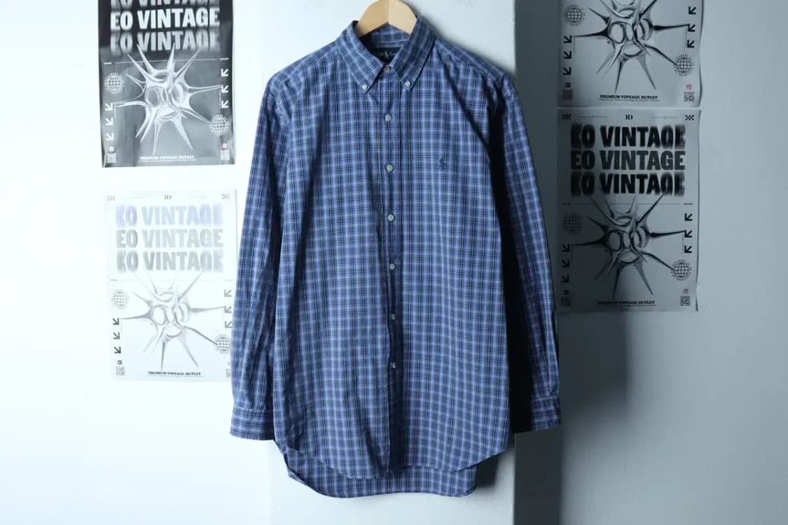 (M-XL) 폴로 랄프로렌 셔츠 남방 체크 블루 포니-15366 상품이미지2