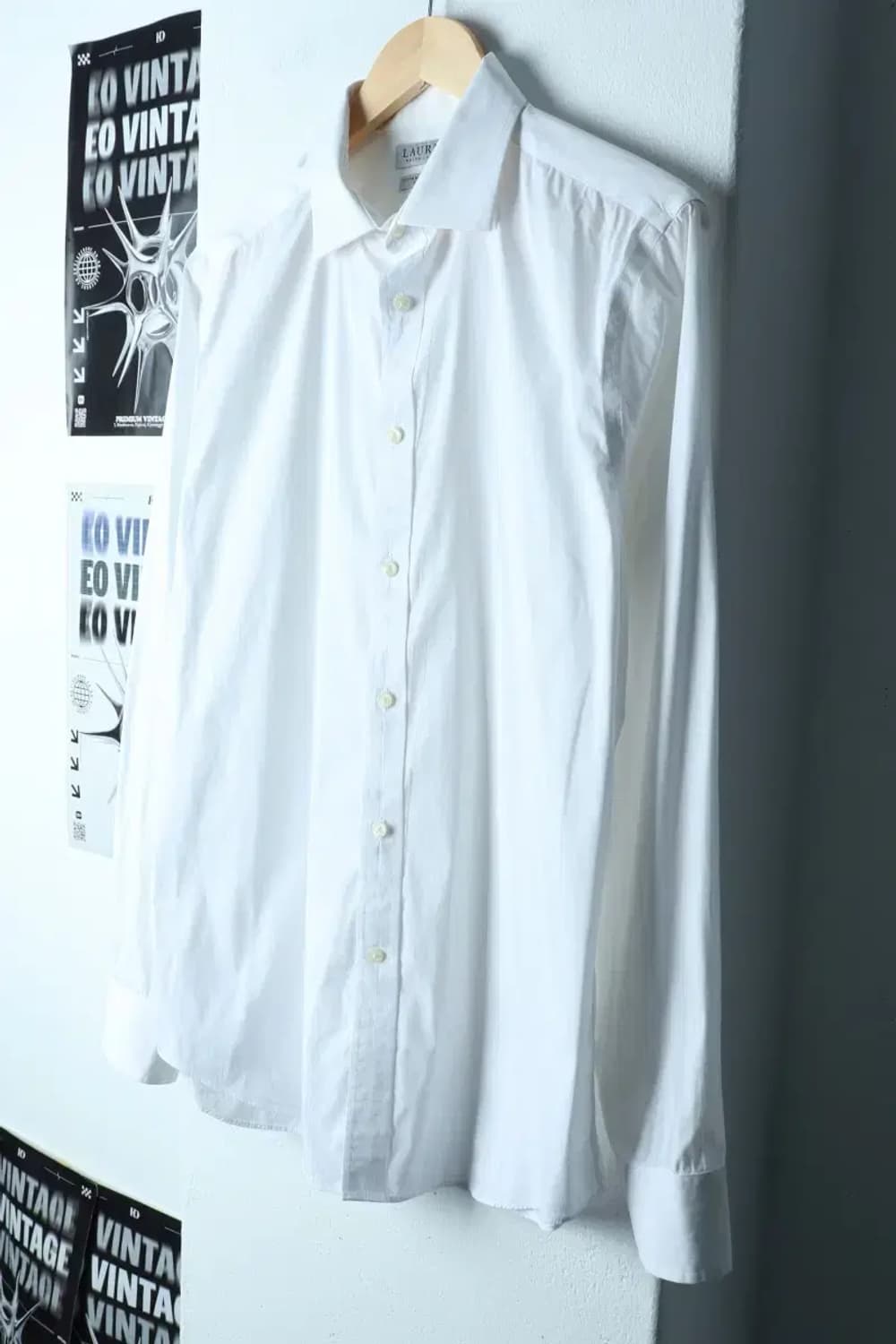 (L-XL) 폴로 랄프로렌 셔츠 남방 화이트 무지 솔리드-1538C 상품이미지1