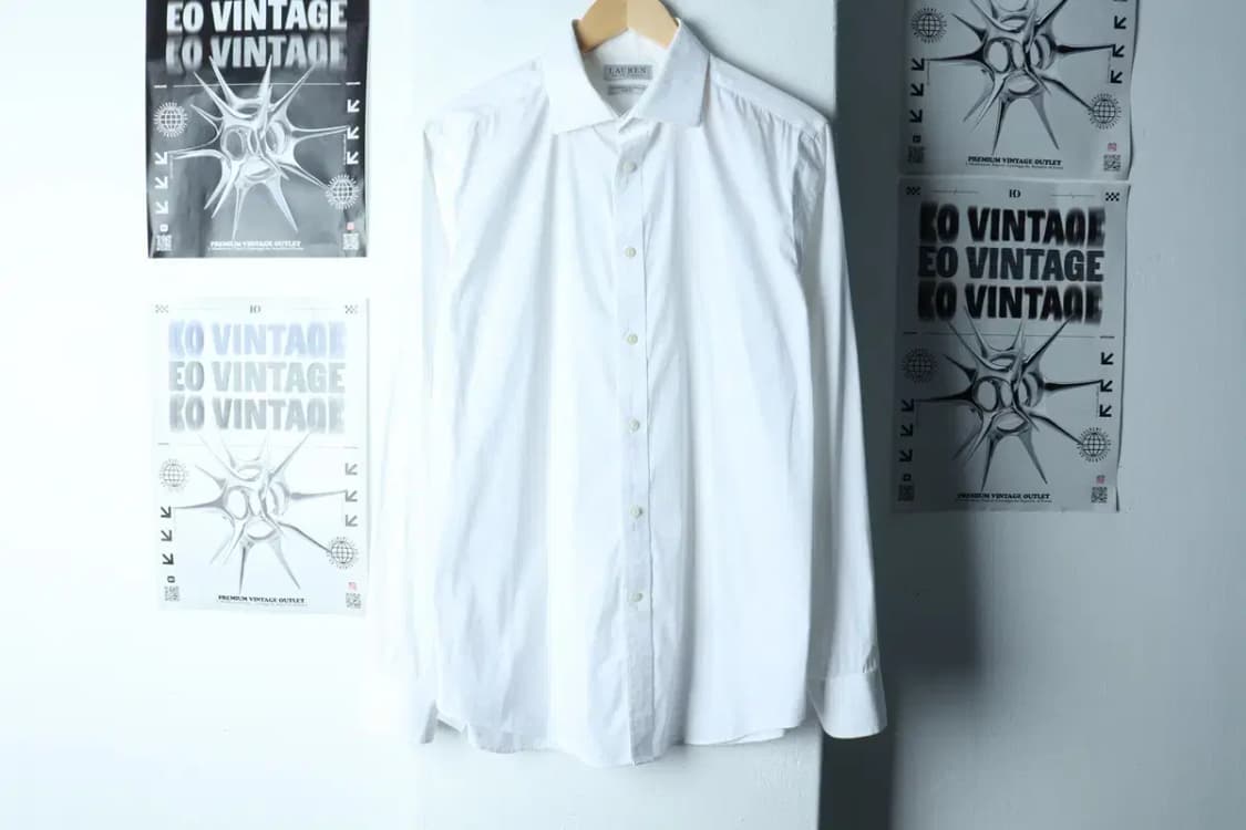 (L-XL) 폴로 랄프로렌 셔츠 남방 화이트 무지 솔리드-1538C 상품이미지2