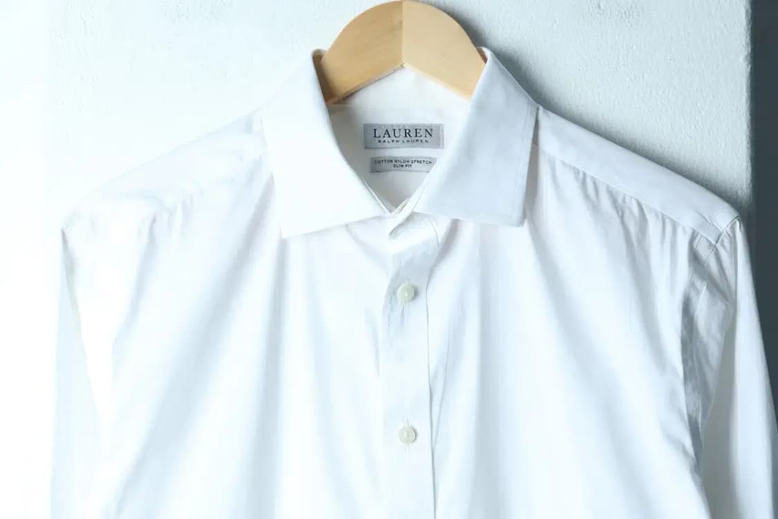 (L-XL) 폴로 랄프로렌 셔츠 남방 화이트 무지 솔리드-1538C 상품이미지3