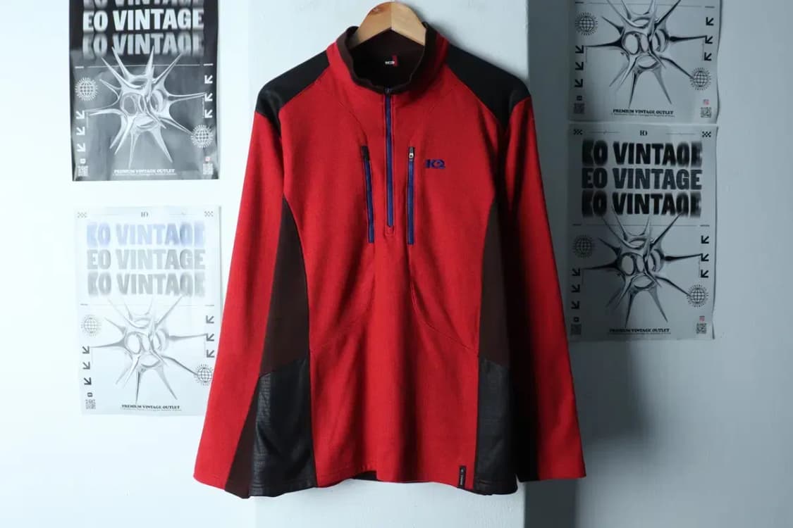 (2XL) K2 케이투 카라 긴팔티셔츠 빅사이즈 반집업 기모-153C0 상품이미지2