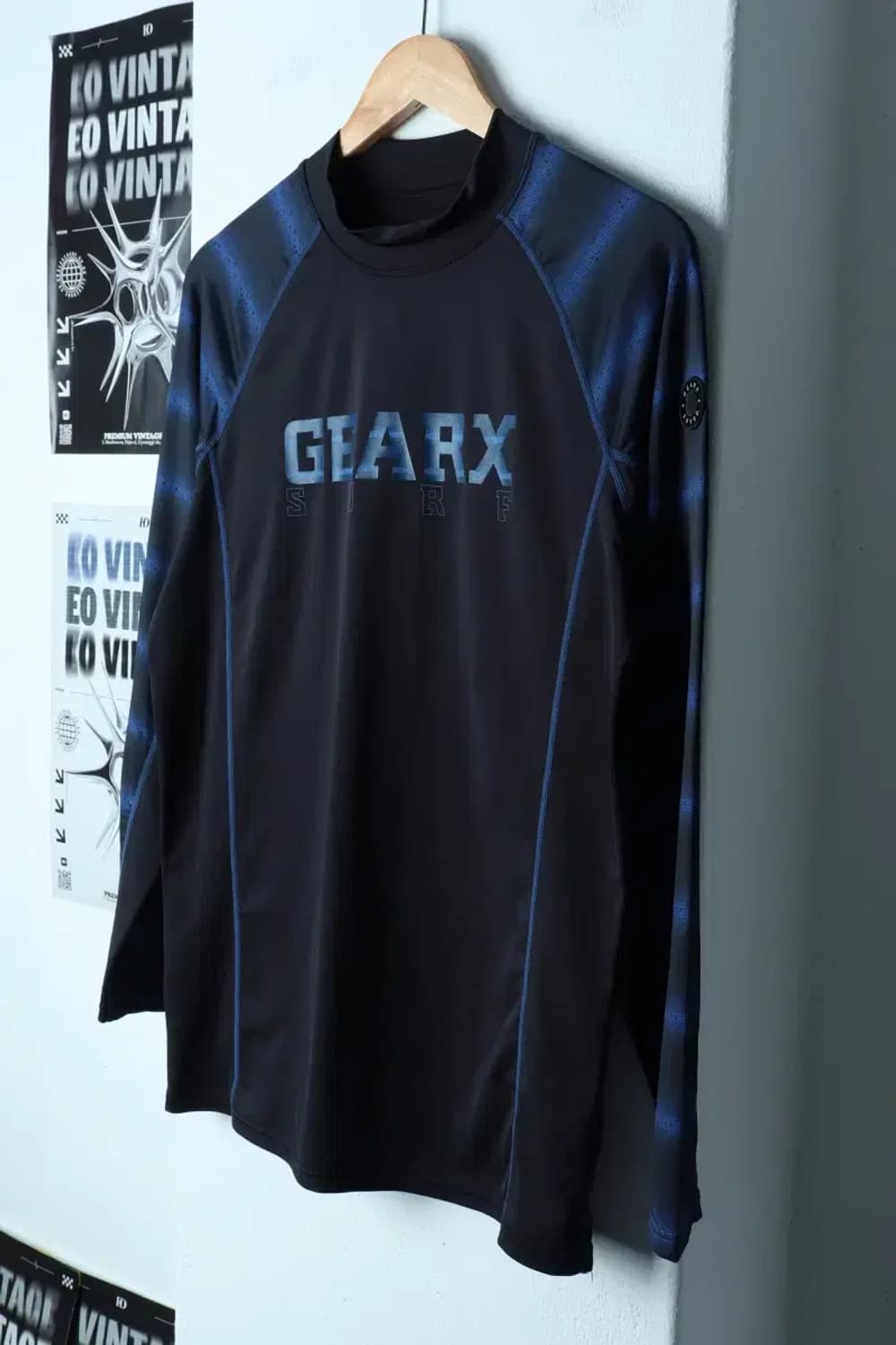 (XL) 브랜드빈티지 긴팔티셔츠 기어엑스 기능성 블랙-153DC 상품이미지1