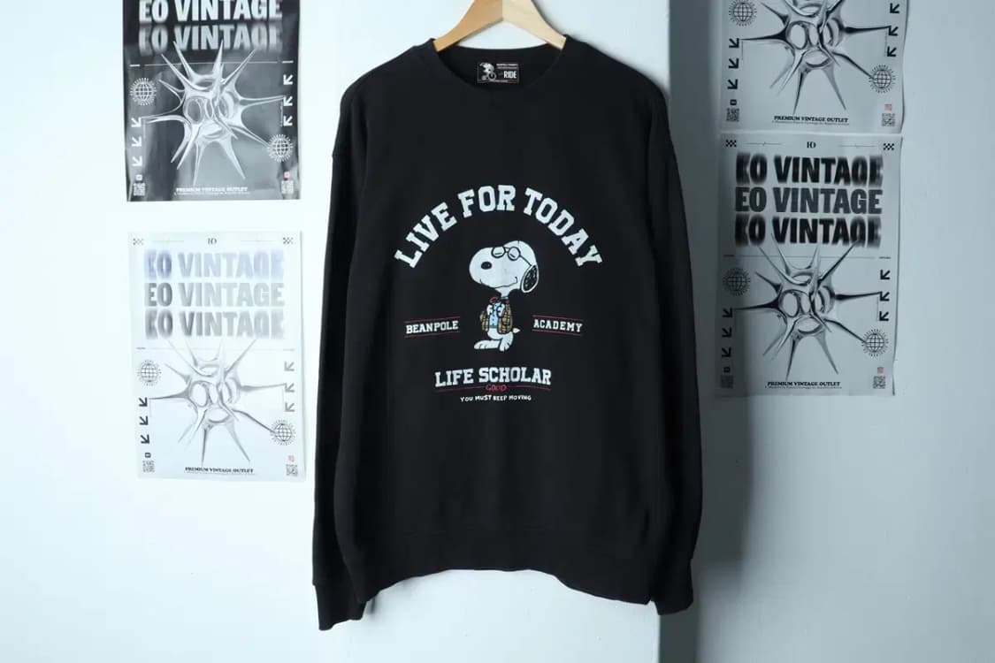 (L-XL) 빈폴 맨투맨 티셔츠 스누피 한정판-153EB 상품이미지2