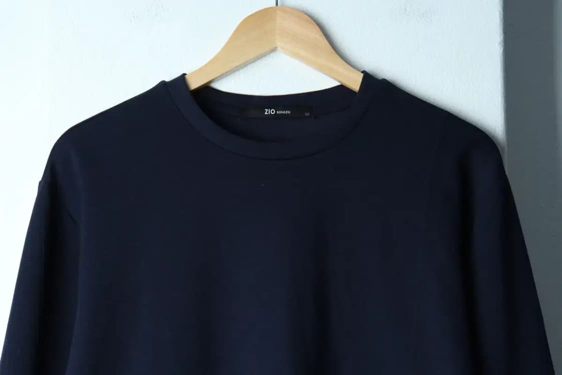 W(2XL) 지오송지오 맨투맨 티셔츠 빅사이즈 네이비 폴리-153EE 상품이미지3