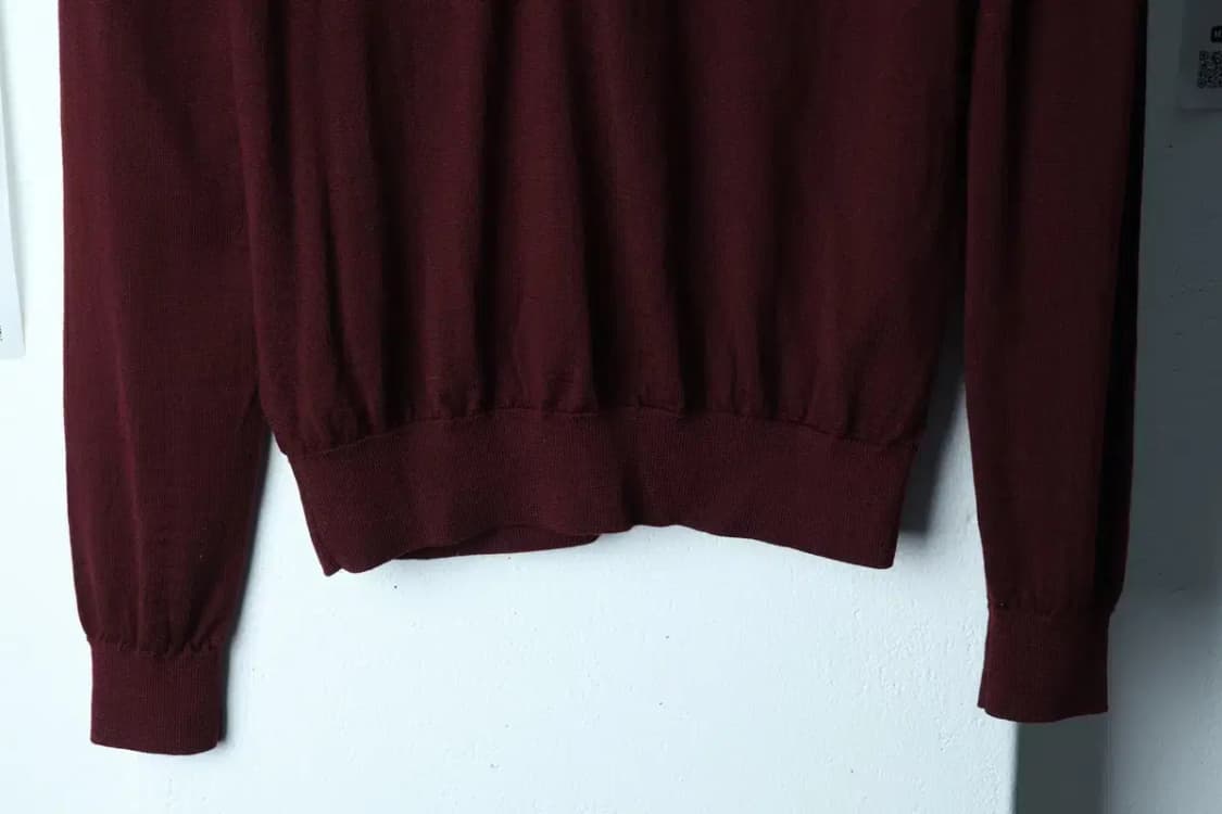 W(L-XL) 브랜드빈티지 니트 자라 브이넥 버건디-153F5 상품이미지4