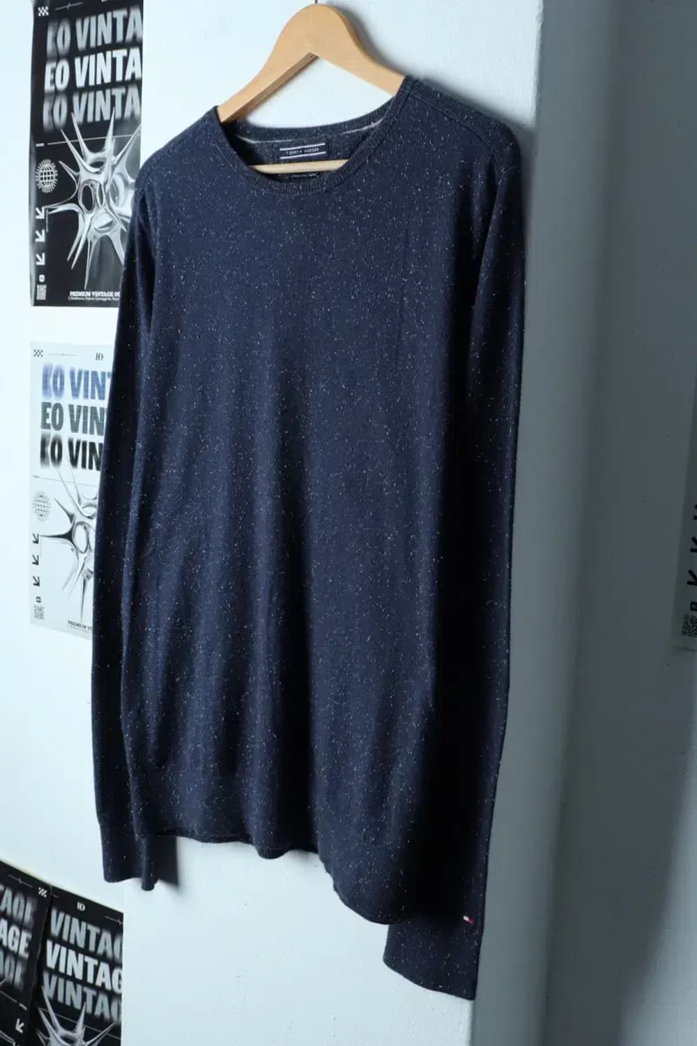 (L-XL) 타미힐피거 니트 패턴 네이비-153F6 상품이미지1