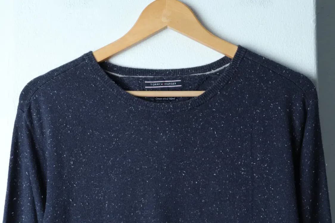 (L-XL) 타미힐피거 니트 패턴 네이비-153F6 상품이미지3