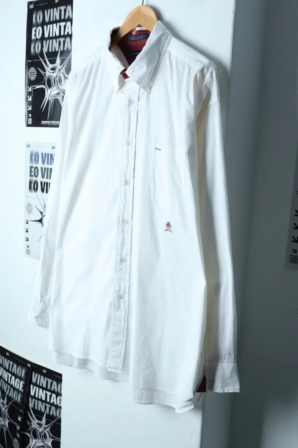 (XL-3XL) 타미힐피거 셔츠 남방 빅사이즈 화이트 올드스쿨-15404 상품이미지1