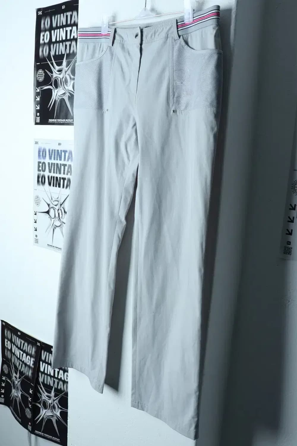 W(2XL) 발망 슬랙스 경량 바지 빅사이즈 밴딩-2115 상품이미지1