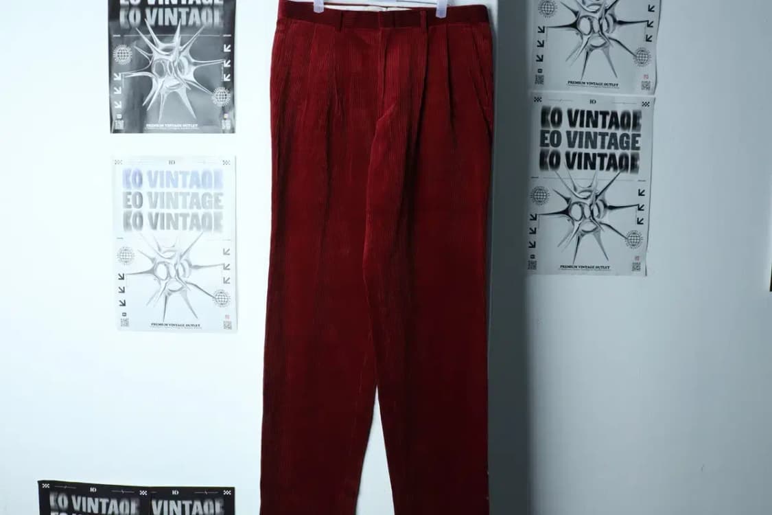 (L-XL) 닥스 면바지 팬츠 코듀로이 버건디-2122 상품이미지2
