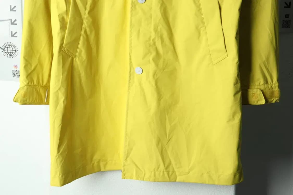 W(L) 빈폴 집업 바람막이 점퍼자켓 노랑 우븐 롱-15213 상품이미지4