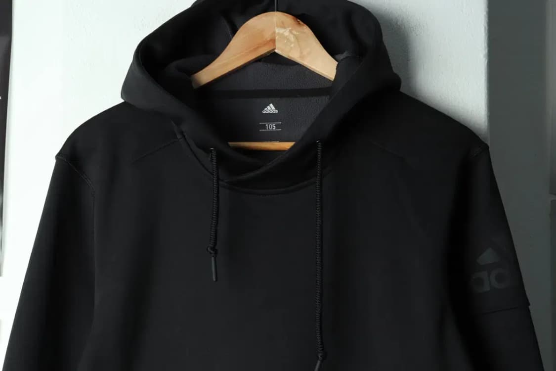 (XL) 아디다스 후드티셔츠 기능성 블랙 기모-1522B 상품이미지3