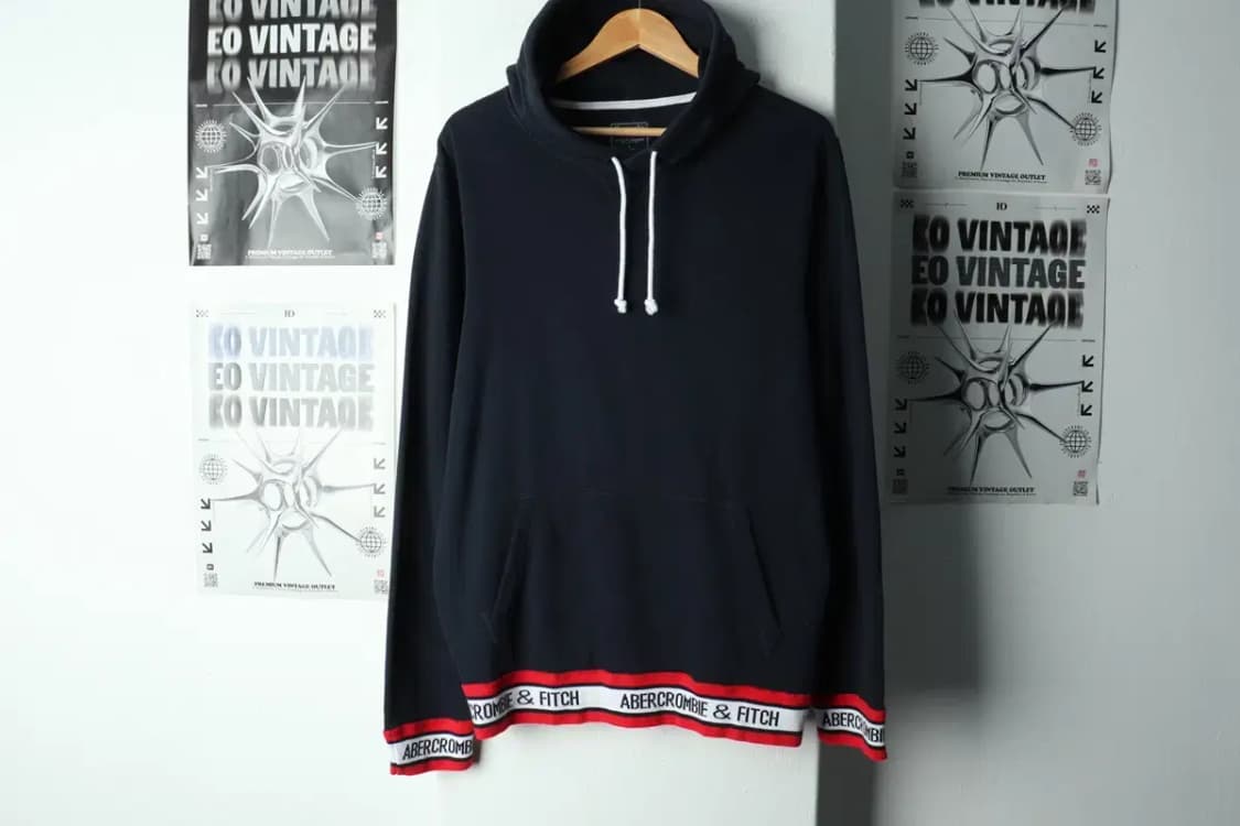 (L-XL) 아베크롬비 후드티셔츠 네이비 기모 올드스쿨-1522F 상품이미지2