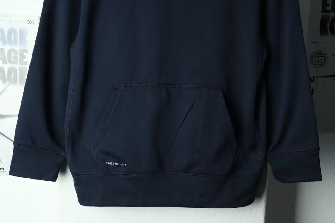 W(L-XL) 나이키 후드티셔츠 기능성 네이비 기모-15232 상품이미지4