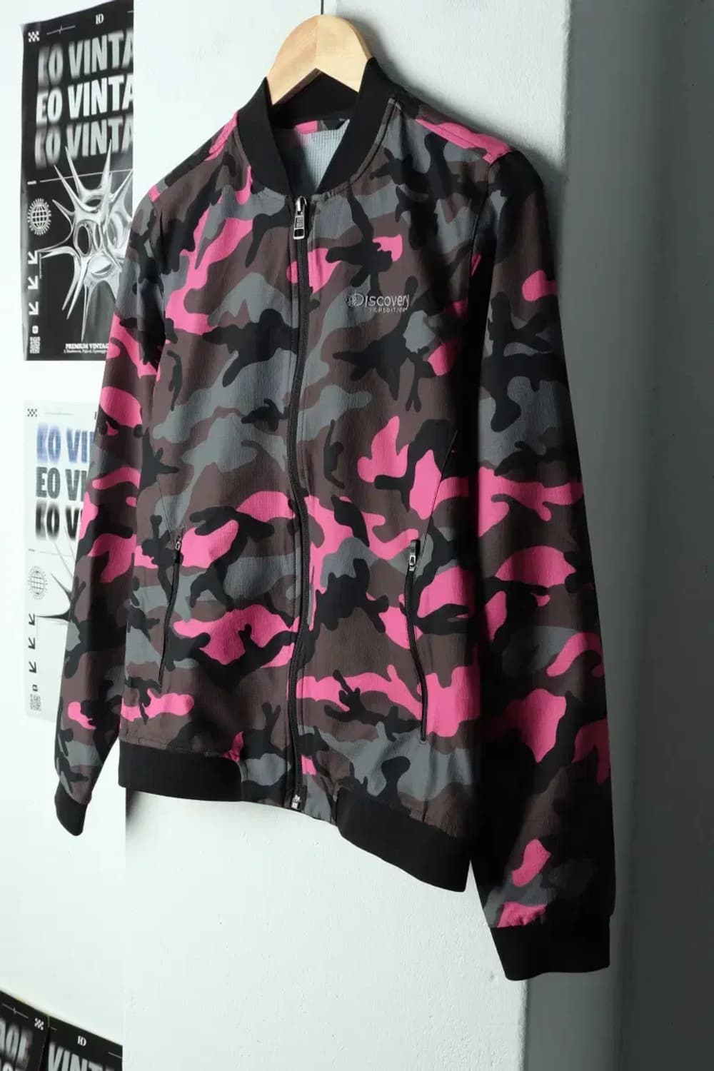 W(L) 디스커버리 집업져지 트랙탑 카모 올드스쿨-15238 상품이미지1