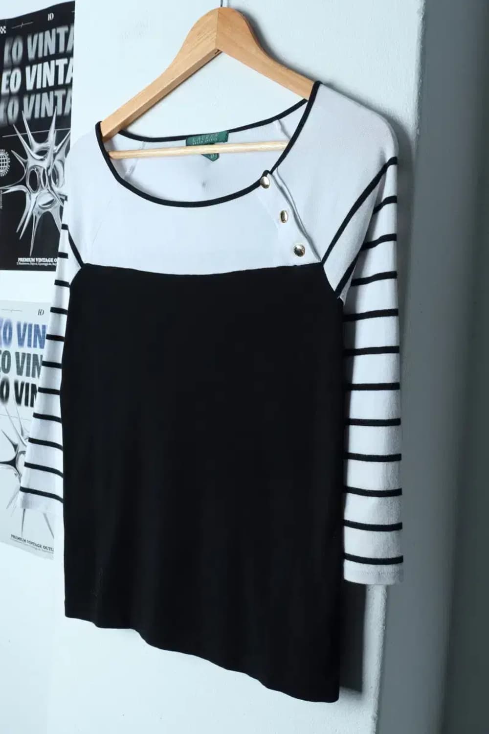 W(L-XL) 폴로 랄프로렌 긴팔티셔츠 와이드넥 부-15460 상품이미지1