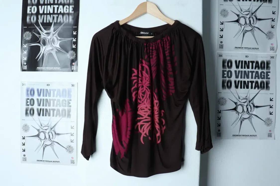 W(M-L) DKNY 디케이앤와이 도나카란 긴팔티셔츠 브라운-15463 상품이미지2