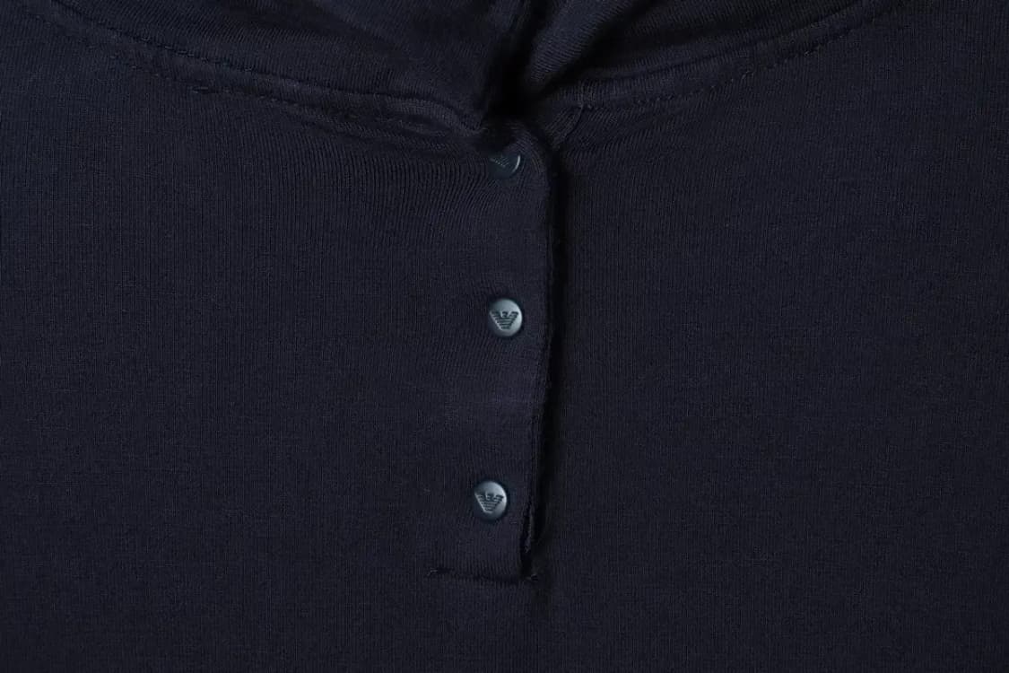 W(S-M) 아르마니 긴팔티셔츠 목폴라 네이비-15467 상품이미지6