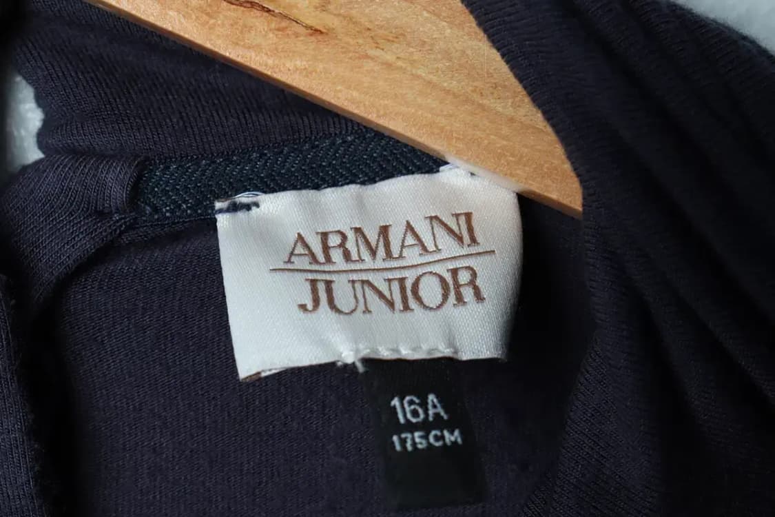 W(S-M) 아르마니 긴팔티셔츠 목폴라 네이비-15467 상품이미지7