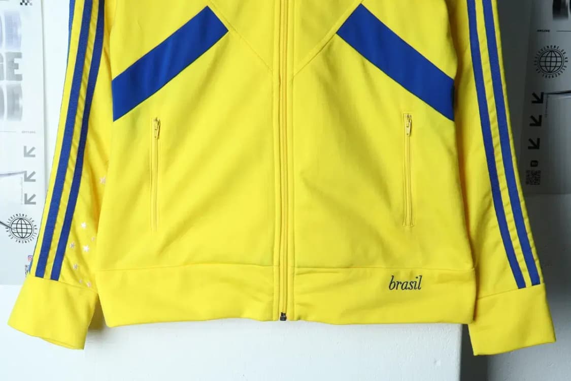 W(L-XL) 아디다스 집업져지 트랙탑 브라질 국가대표 한정판-15477 상품이미지5