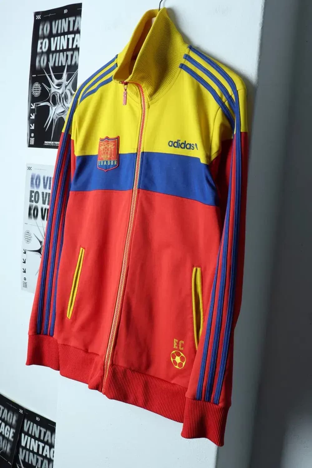 (L-XL) 아디다스 집업져지 트랙탑 에콰도르 국대 한정판-15479 상품이미지1