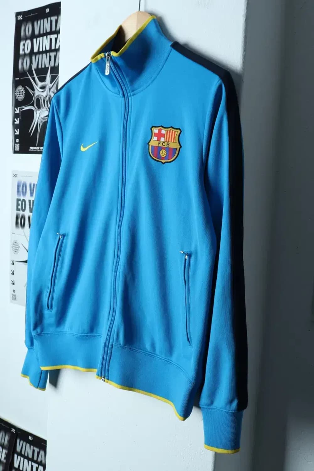 (L-XL) 나이키 집업져지 트랙탑 축구 바르셀로나 희귀-1547A 상품이미지1