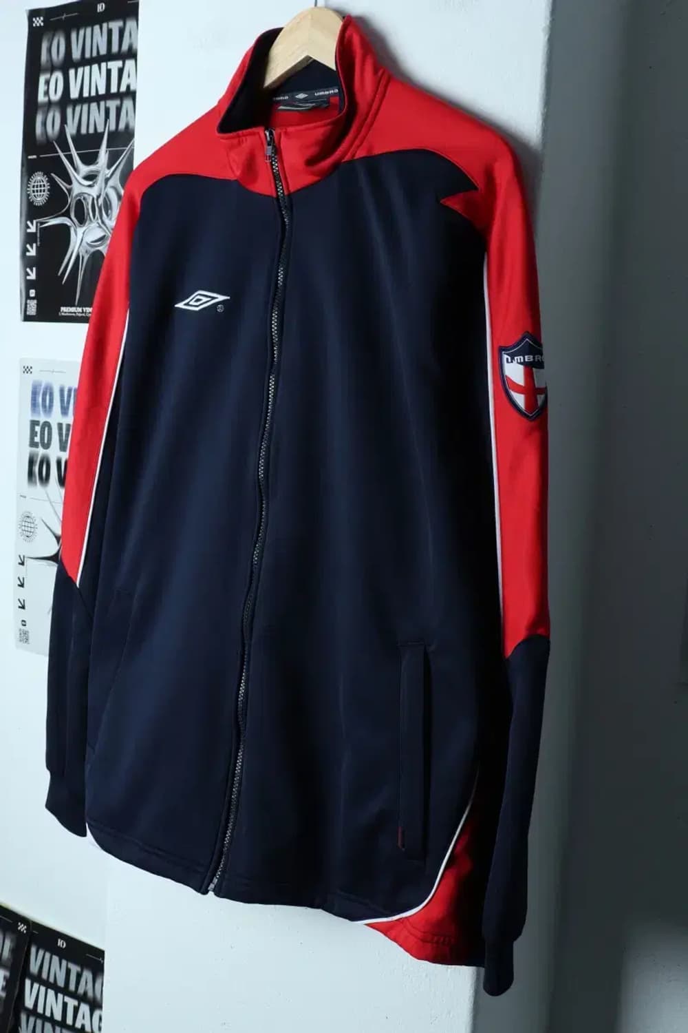 (2XL-3XL) 엄브로 집업져지 트랙탑 빅사이즈 년대-1547B 상품이미지1