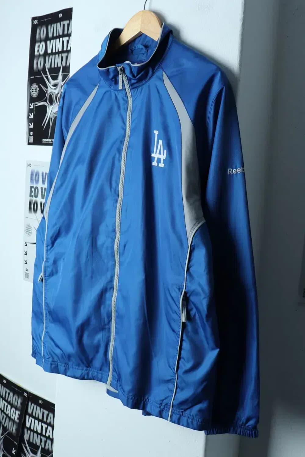 (L-2XL) 리복 집업 바람막이 점퍼자켓 빅사이즈 다저스-1547E 상품이미지1