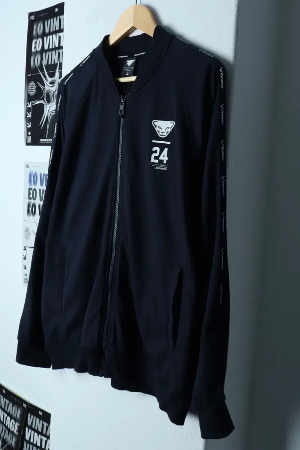 (XL-2XL) 다이나핏 집업져지 트랙탑 네이비 올드스쿨-154F0 상품이미지1