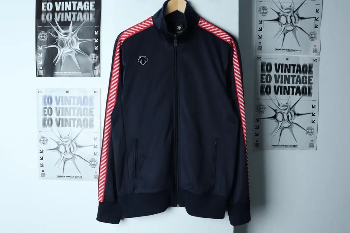 (2XL-3XL) 데상트 집업져지 트랙탑 빅사이즈 네이비-154F2 상품이미지2