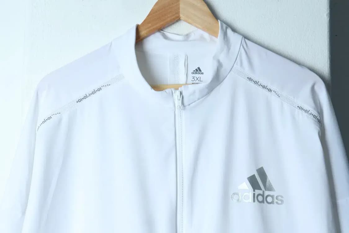 (3XL) 아디다스 집업져지 트랙탑 빅사이즈 기능성 화이트-154F4 상품이미지3