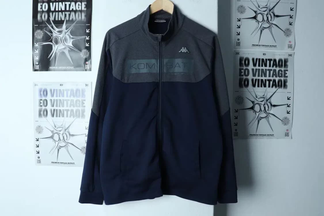 (2XL-3XL) 카파 집업져지 트랙탑 빅사이즈 컴뱃 네이비-154FD 상품이미지2
