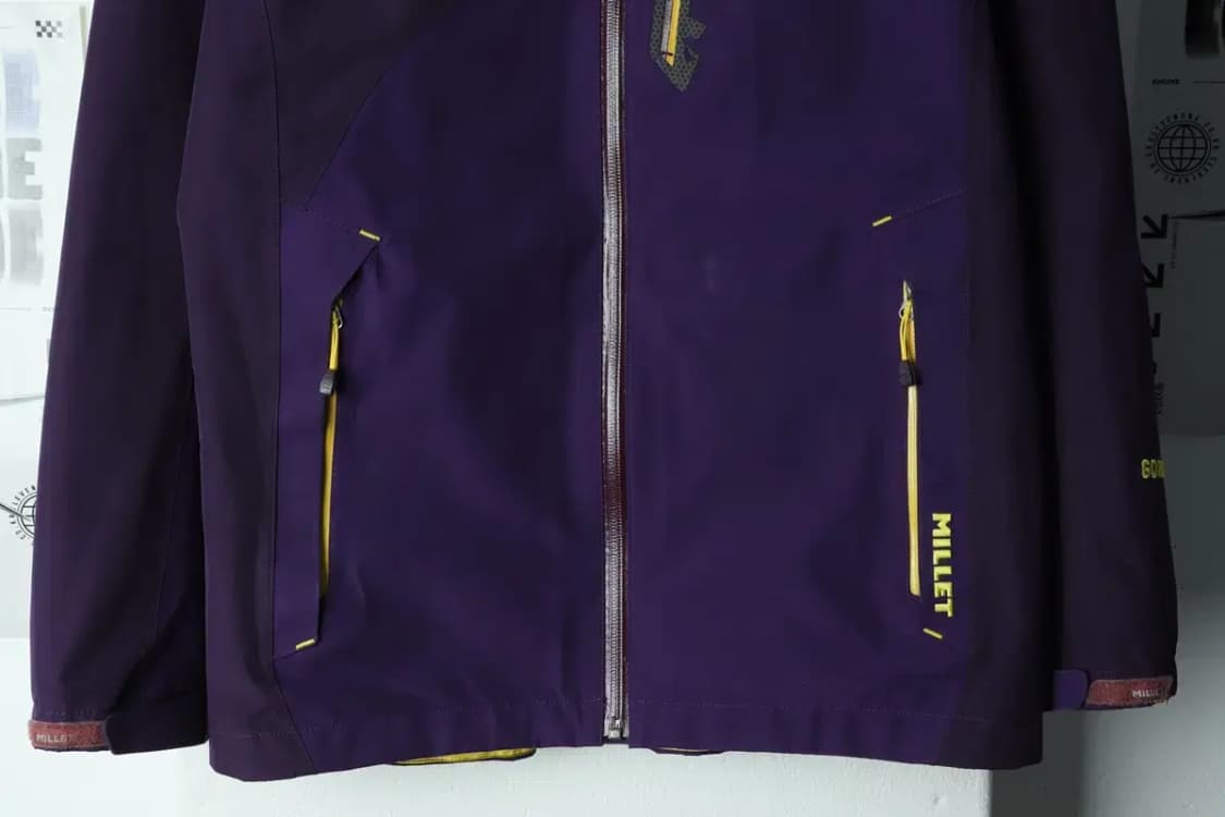 W(XL) 밀레 집업 바람막이 점퍼자켓 고어텍스 방수 퍼플-1550C 상품이미지4