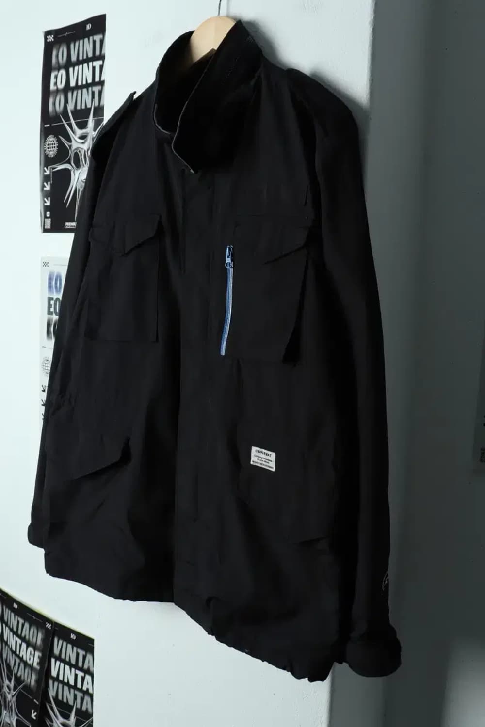 (XL) 커버낫 집업 바람막이 점퍼자켓 테크웨어 블랙-15510 상품이미지1