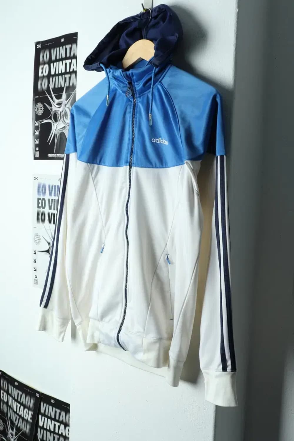 (L-XL) 아디다스 후드집업 포카리 삼선 대장급-1557E 상품이미지1