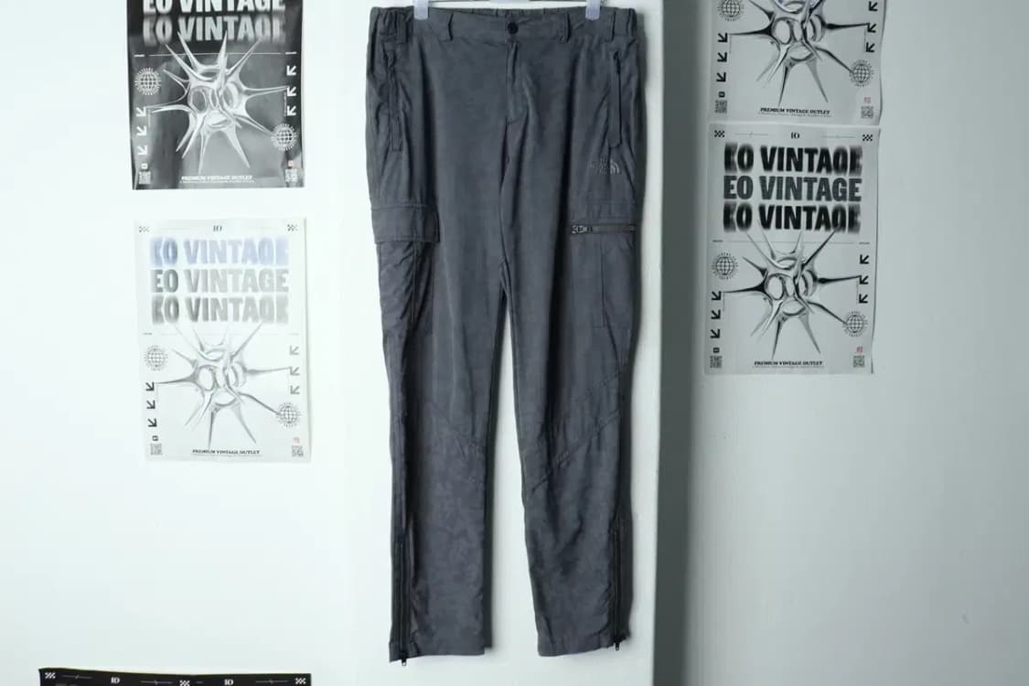 W(L-XL) 노스페이스 트레이닝복 바지 그레이 카모 밴딩-215F 상품이미지2