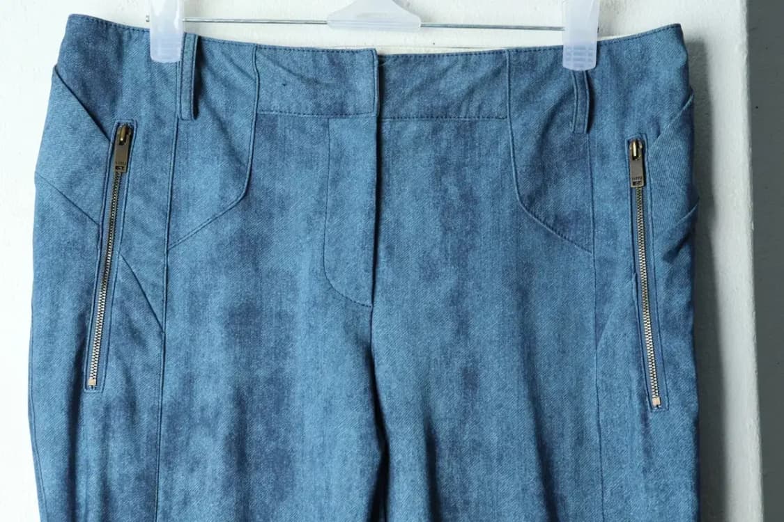W(L) 타임 슬랙스 경량 바지 한섬 블루 나일론-2167 상품이미지3