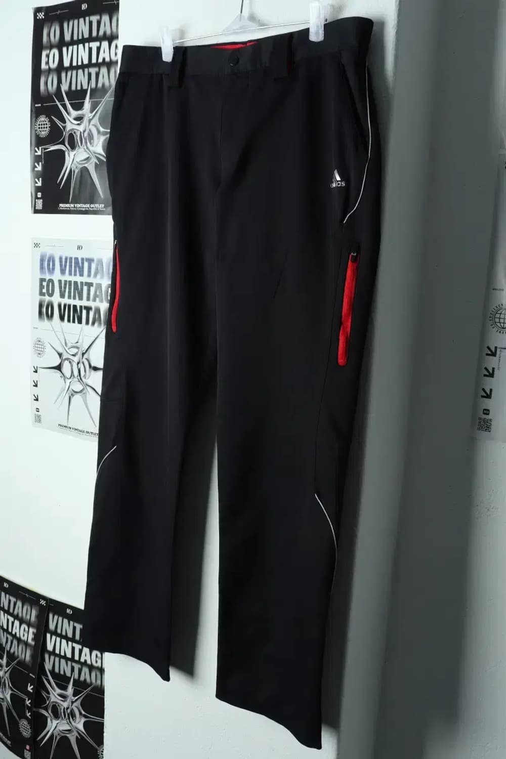 (2XL) 아디다스 슬랙스 경량 바지 빅사이즈 블랙 폴리-216C 상품이미지1