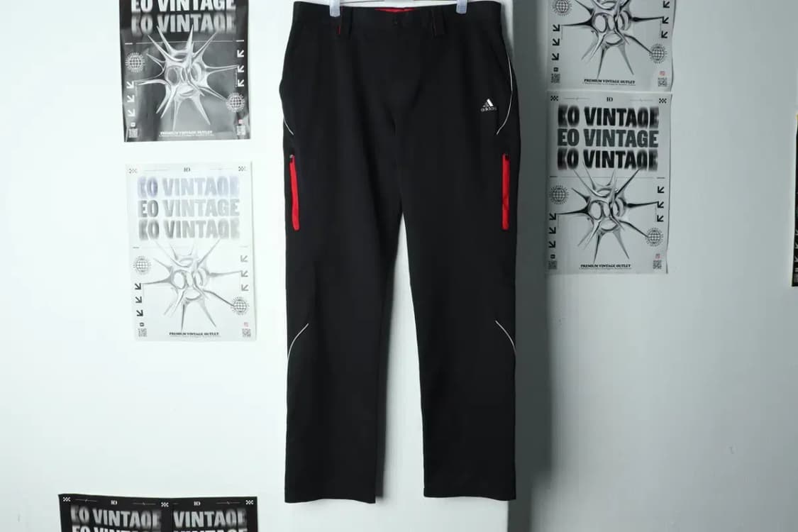 (2XL) 아디다스 슬랙스 경량 바지 빅사이즈 블랙 폴리-216C 상품이미지2