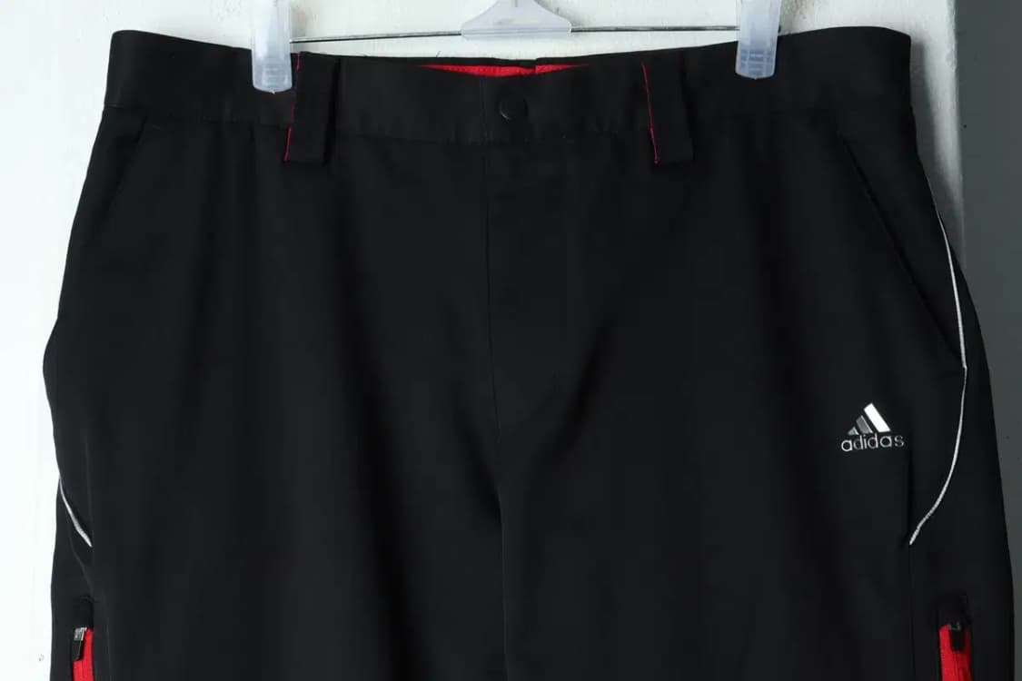 (2XL) 아디다스 슬랙스 경량 바지 빅사이즈 블랙 폴리-216C 상품이미지3