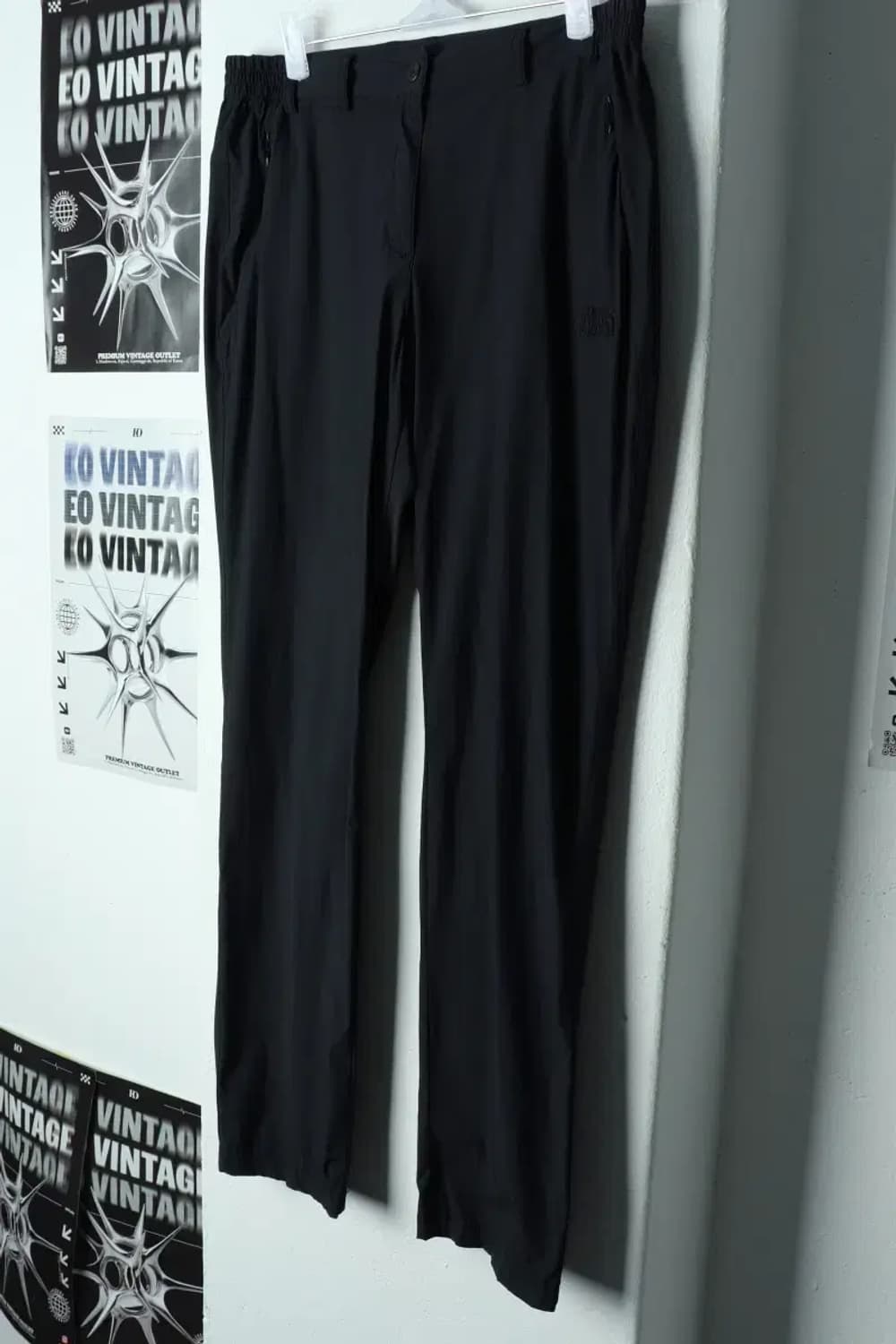 W(L-XL) 노스페이스 슬랙스 경량 바지 블랙 나일론 밴딩-2172 상품이미지1