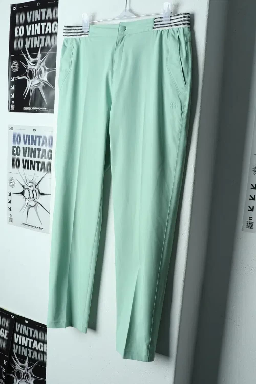 W(L) 코오롱스포츠 슬랙스 경량 바지 연그린 폴리-217A 상품이미지1