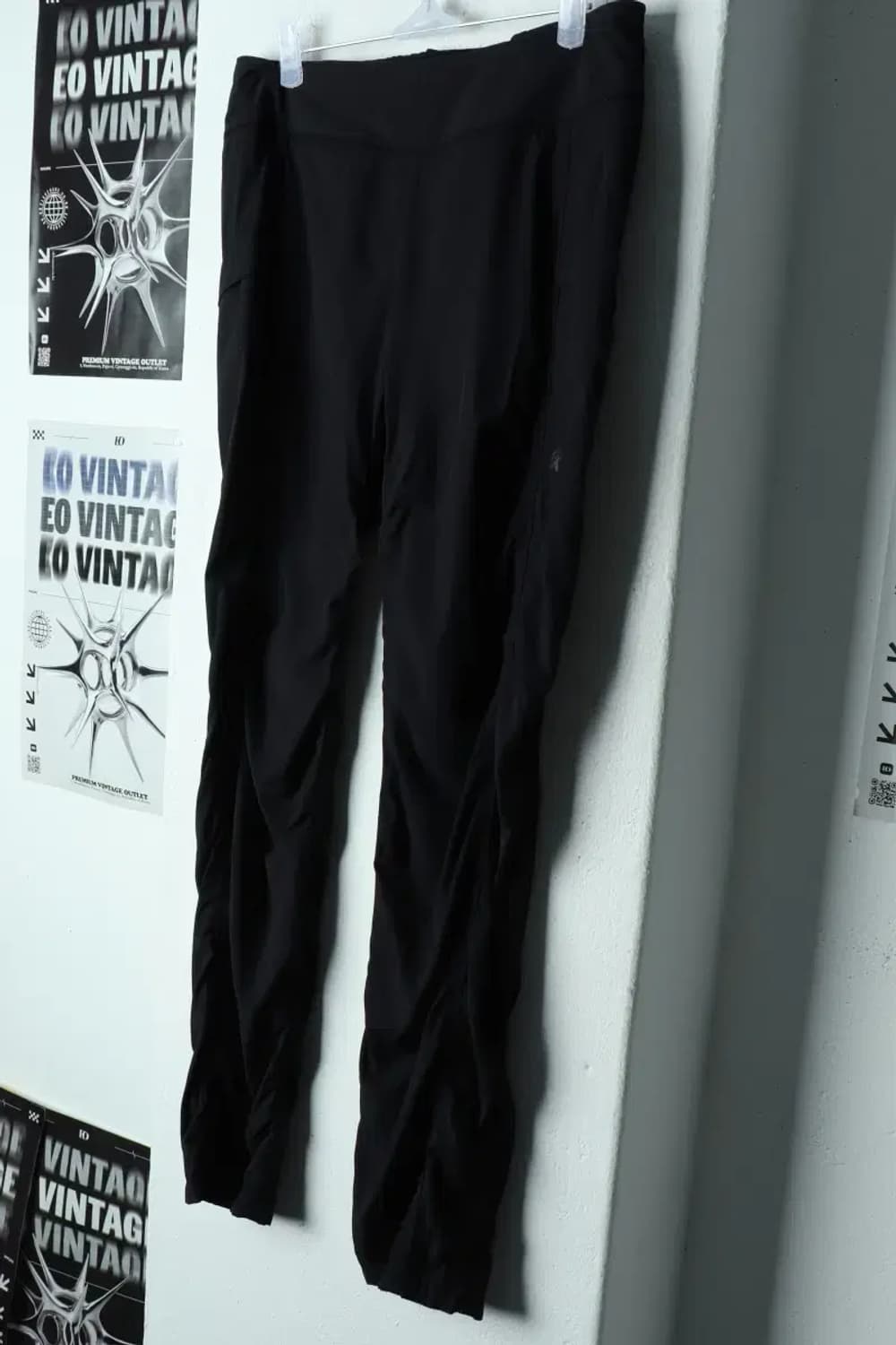 W(M-L) 코오롱스포츠 슬랙스 경량 바지 셔링 블랙 폴리-217B 상품이미지1