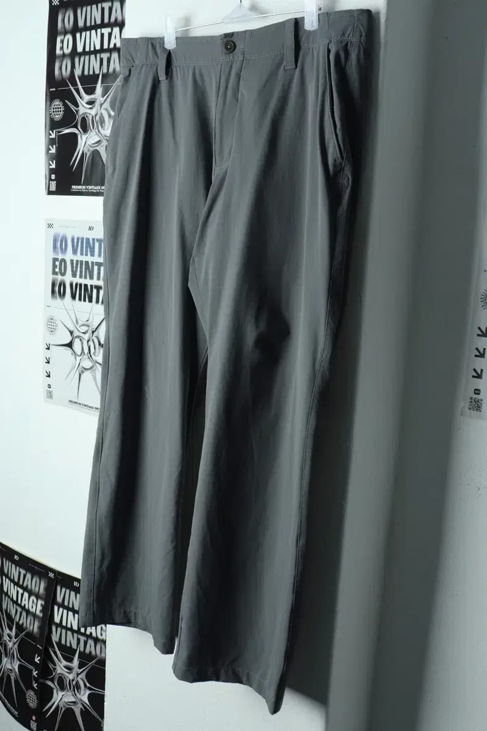 (2XL) 언더아머 슬랙스 경량 바지 빅사이즈 그레이 나일론-217C 상품이미지1