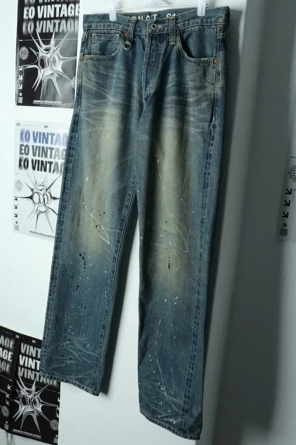 (L) 커버낫 청바지 데님 작은오염 페인팅-217E 상품이미지1